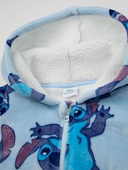 Vanilla Underground Blue Girls Disney Stitch Zip Blanket Hoodie - Image 3 of 6