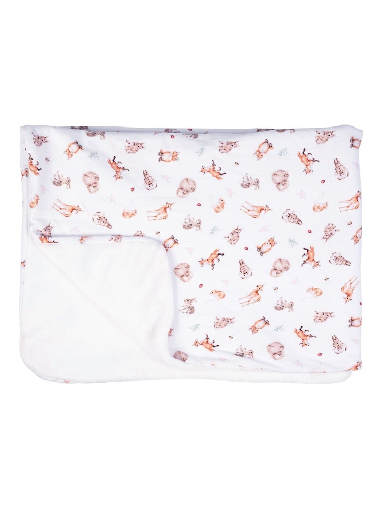 Wrendale Baby Little Woodland Animal Blanket - Image 2 of 3 Wrendale Baby Little Woodland Animal Blanket - Image 2 of 3