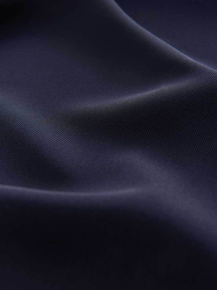 Navy Elastic Back Wide Leg Trousers - Image 8 of 9