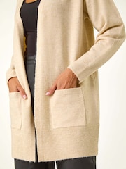 Roman Natural Soft Knit Longline Cardigan - Image 5 of 6