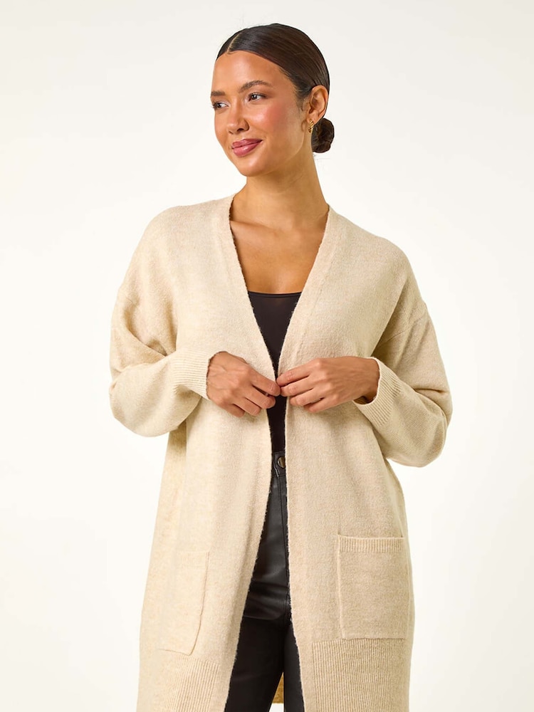 Roman Natural Soft Knit Longline Cardigan - Image 6 of 6