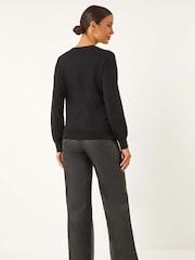 Roman Starburst Hotfix Embellished Jumper - Image 3 of 5