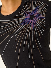 Roman Starburst Hotfix Embellished Jumper - Image 5 of 5