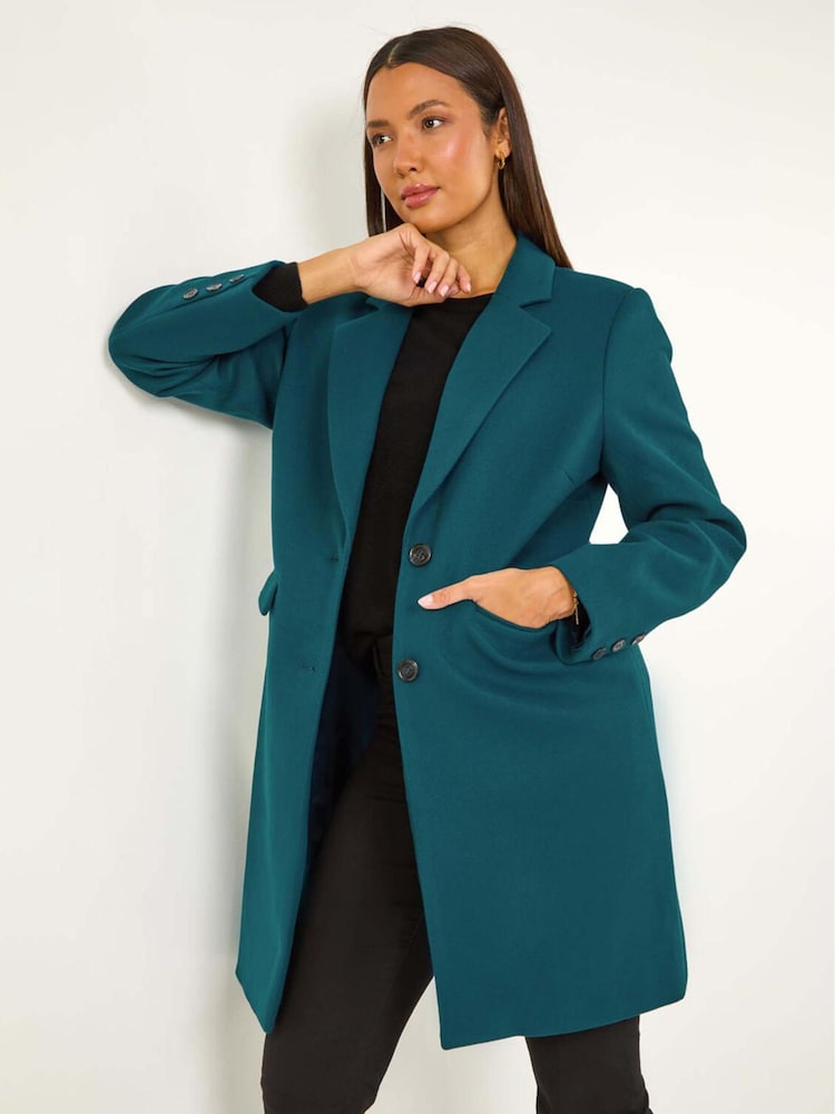 Roman Tailored Casacos de abotoamento simples sob - Imagem 1 de 5
