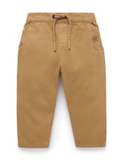 Purebaby Brown Classic 100% Cotton Chinos - Image 1 of 4