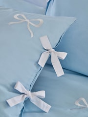Bow Embroidered Duvet Cover and Pillowcase Set - Изображение 3 из 5