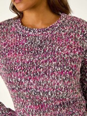 Roman Pink Crew Neck Tape Yarn Knit Jumper - Image 4 of 5