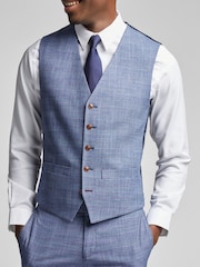 Antique Rogue Blue Hemlock Check Vest - Image 1 of 2