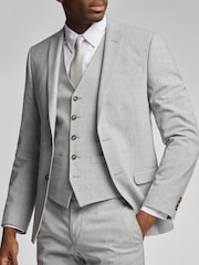 Antique Rogue Grey Plain Regular Jacket - Image 1 of 5