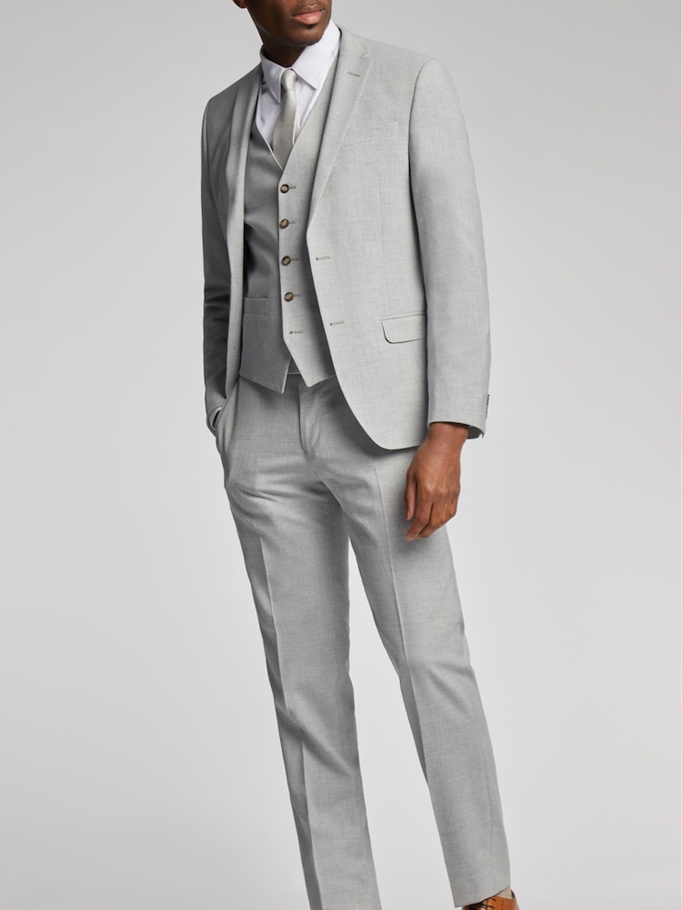 Antique Rogue Grey Plain Regular Jacket - Image 2 of 5