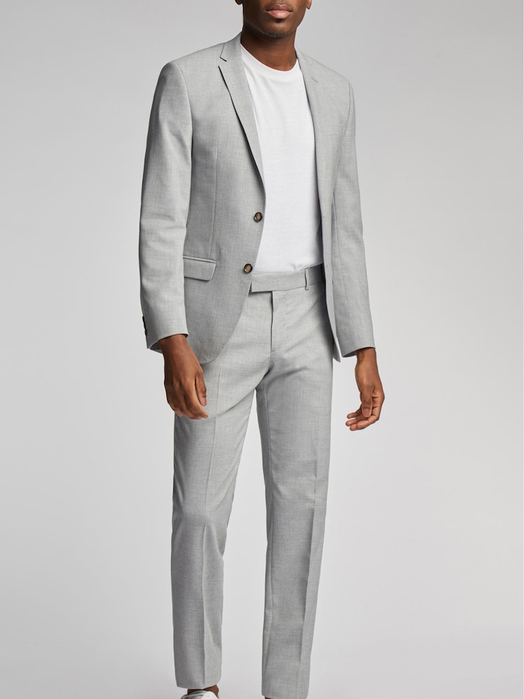 Antique Rogue Grey Plain Regular Jacket - Image 4 of 5