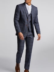 Antique Rogue Blue Overcheck Jacket - Image 2 of 5