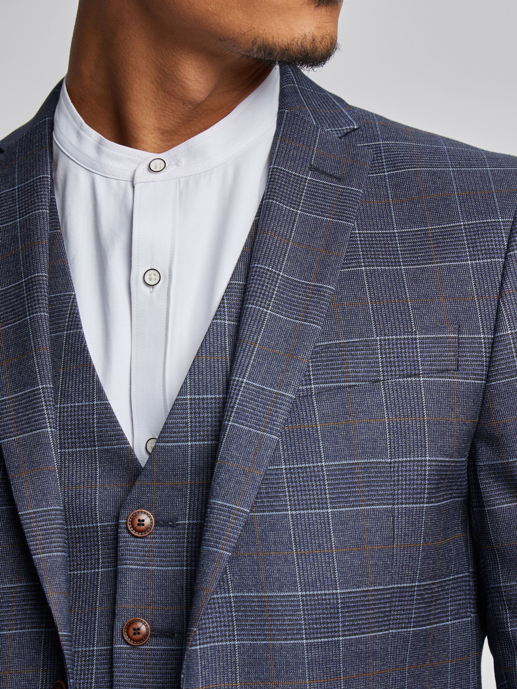 Buy Antique Rogue Blue Overcheck Jacket from Next USA