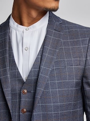 Antique Rogue Blue Overcheck Jacket - Image 4 of 5