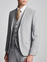 Antique Rogue Grey Plain Slim Jacket - Image 1 of 6