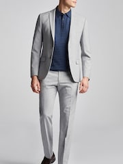Antique Rogue Grey Plain Slim Jacket - Image 4 of 6