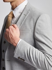 Antique Rogue Grey Plain Slim Jacket - Image 5 of 6