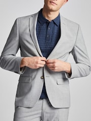 Antique Rogue Grey Plain Slim Jacket - Image 6 of 6