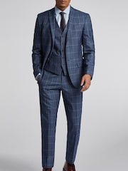 Antique Rogue Blue Windowpane Check Jacket - Image 2 of 6