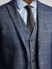 Antique Rogue Blue Windowpane Check Jacket - Image 4 of 6
