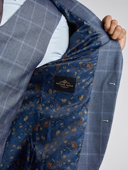 Antique Rogue Blue Windowpane Check Jacket - Image 6 of 6