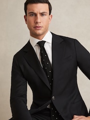 Reiss White Remote Reg Cotton Satin Cutaway Collar Shirt - Image 3 of 6