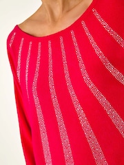 Roman Red Sunray Hotfix Soft Knit Jumper - Image 2 of 5