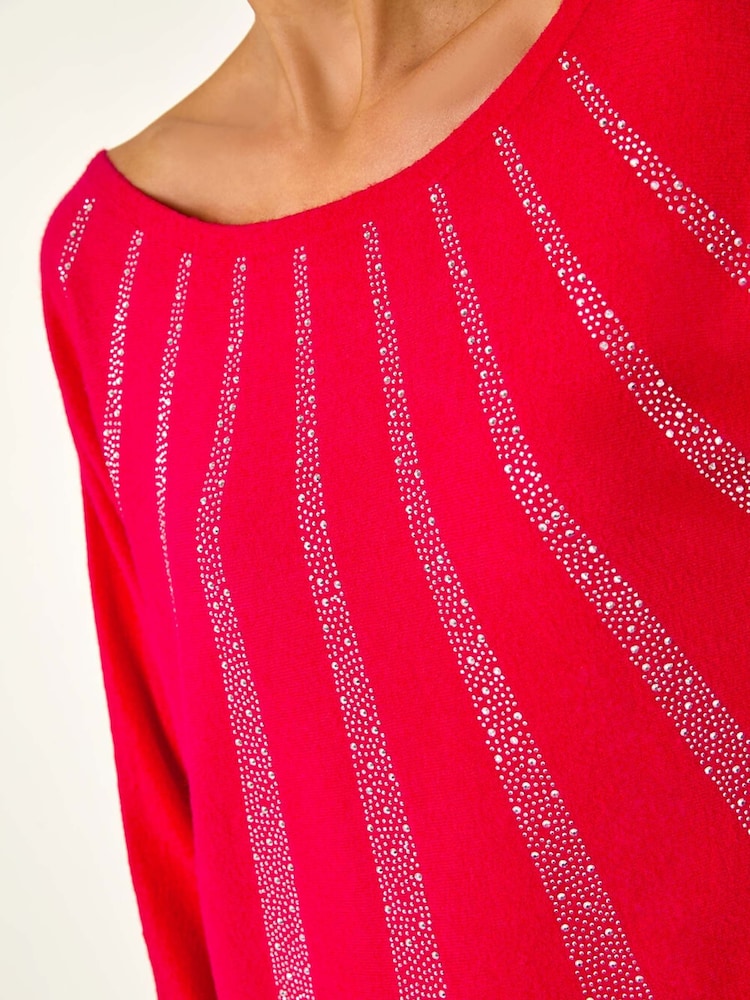 Roman Red Sunray Hotfix Soft Knit Jumper - Image 2 of 5