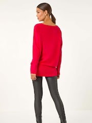 Roman Red Sunray Hotfix Soft Knit Jumper - Image 4 of 5