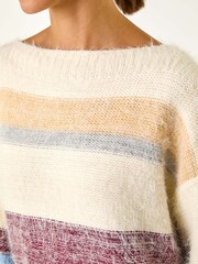 Roman Natural Stripe Soft Knit Jumper - Image 2 of 5
