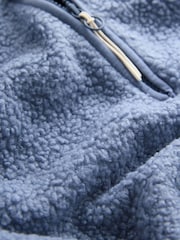 Jauhe Pale Sininen - Teddy Teddykangas Cozy Longline Quarter vetoketjullinen fleece - Kuva 7 / 7