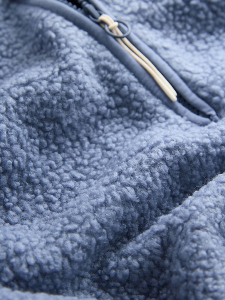 Jauhe Pale Sininen - Teddy Teddykangas Cozy Longline Quarter vetoketjullinen fleece - Kuva 7 / 7