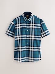 Blue Gingham Check Short Sleeve Shirt - Image 1 of 3