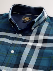 Blue Gingham Check Short Sleeve Shirt - Image 3 of 3