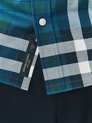 Blue Gingham Check Short Sleeve Shirt - Image 6 of 9