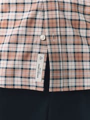 Neutral Gingham Check Short Sleeve Shirt - Image 6 of 9