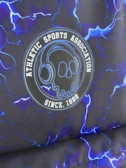 Blue/Black Lightning Print Backpack - Image 5 of 5
