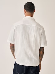 Ecru Snoopy Printed Short Sleeve Shirt - Image 4 of 7