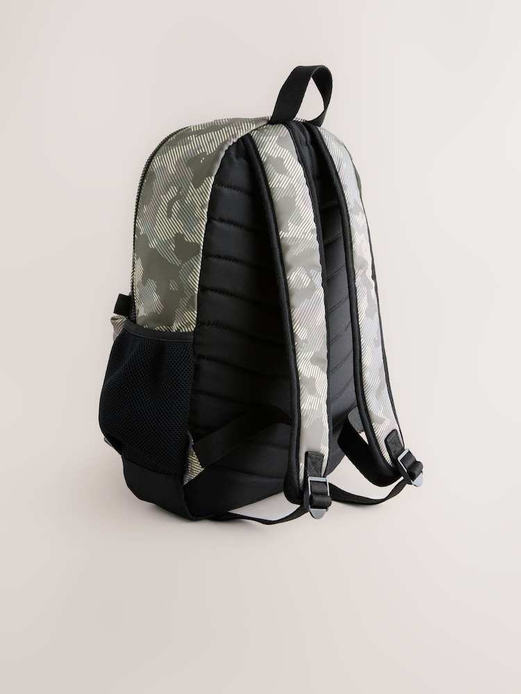 Camouflage Print Backpack - Image 2 of 5 Camouflage Print Backpack - Image 2 of 5