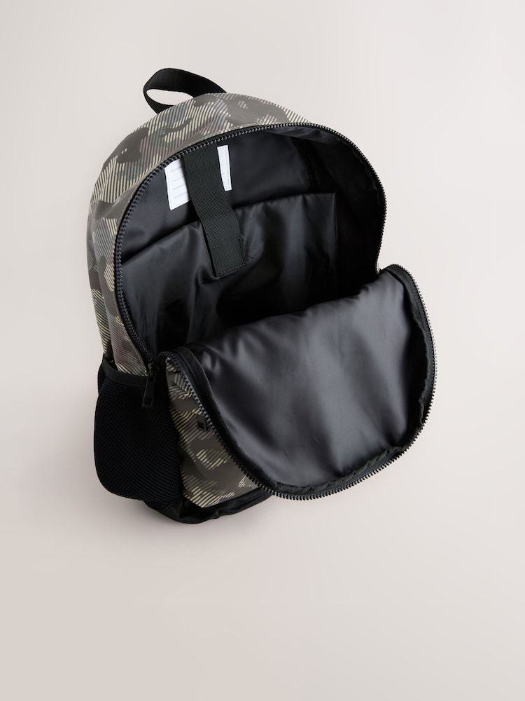 Camouflage Print Backpack - Image 5 of 5 Camouflage Print Backpack - Image 5 of 5