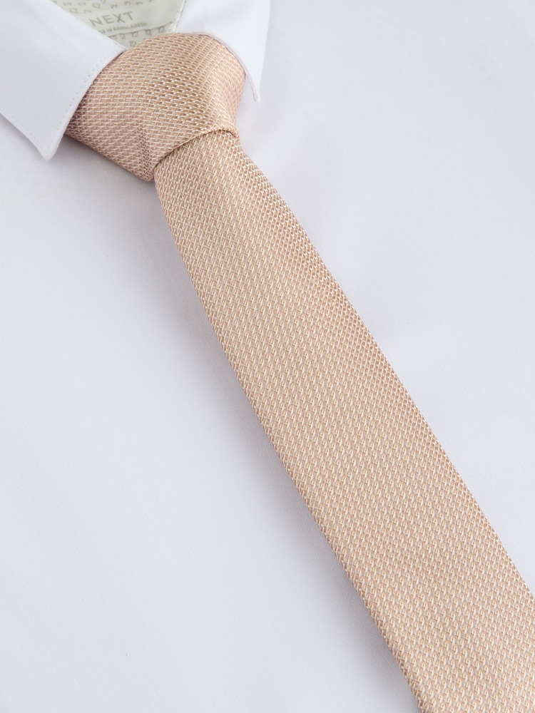 Neutral Texture Tie (1-16yrs) - Image 2 of 4 Neutral Texture Tie (1-16yrs) - Image 2 of 4