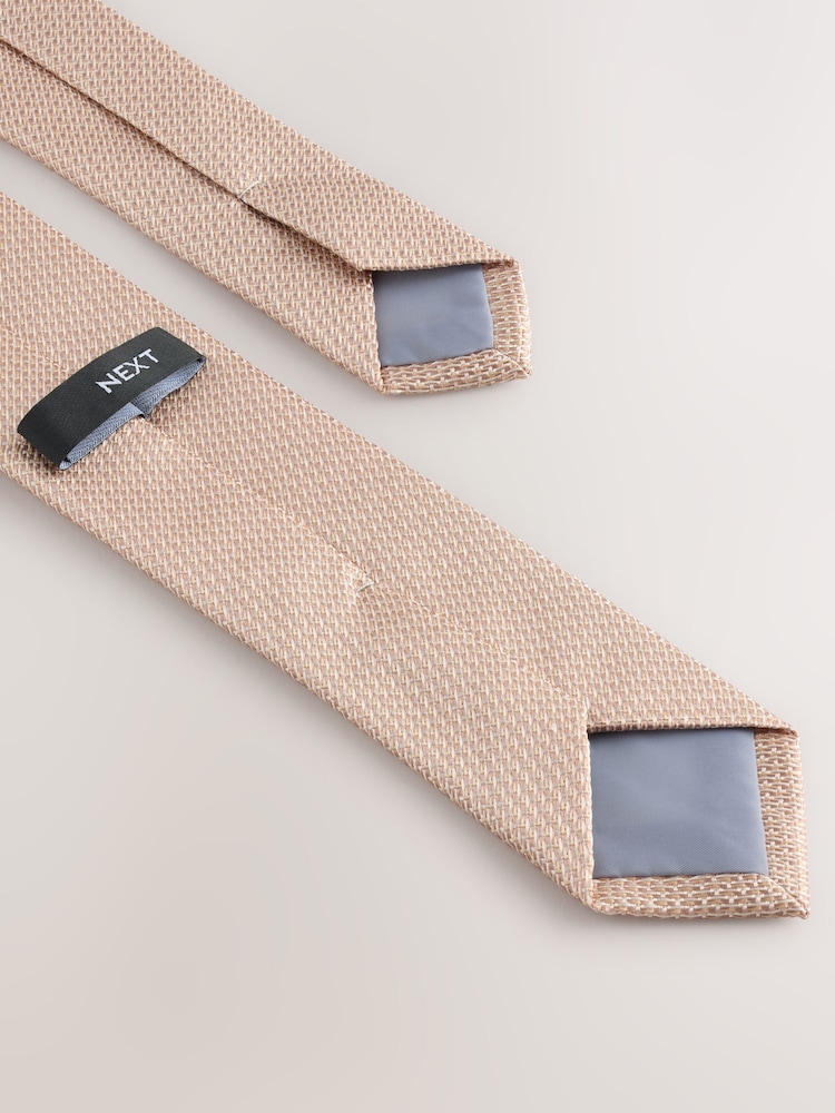 Neutral Texture Tie (1-16yrs) - Image 4 of 4 Neutral Texture Tie (1-16yrs) - Image 4 of 4