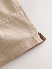 Stone 100% Cotton Textured Check Short Sleeve Shirt - Image 9 of 9