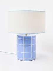 Oliver Bonas Blue Tuile Ceramic Desk & Table Lamp - Image 1 of 1