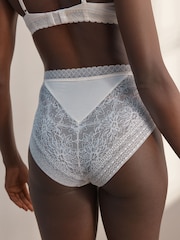 Cream High Waist Ultimate Comfort Premium Lace & Micro Modal Knickers - Image 3 of 5