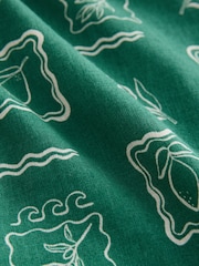 Verde - Camisa de manga curta com estampa conversacional - Imagem 7 de 7
