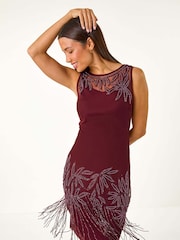 Rot - Roman Verziertes Charleston-Kleid - Bild 1 von 5