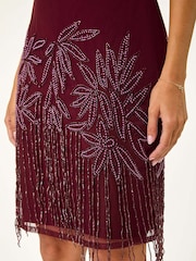 Rot - Roman Verziertes Charleston-Kleid - Bild 5 von 5