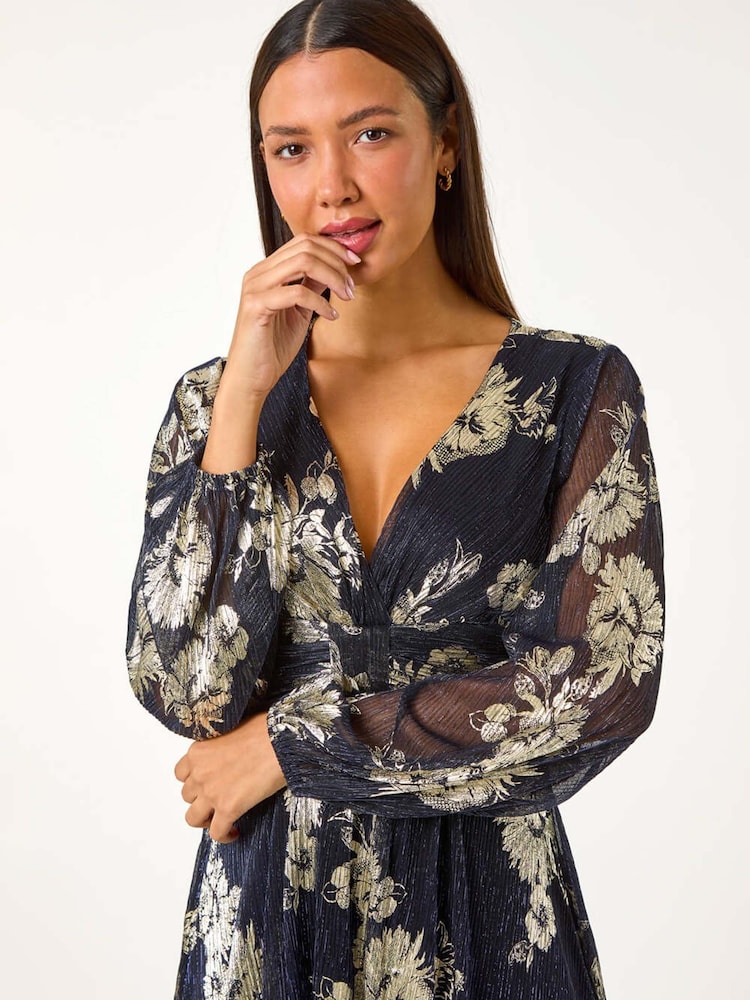 empire midi dress Pink Noir Empire Midi Length Dress by Nine Lives Bazaar US 2 / AUS 6