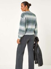 Roman Grey Spacedye Soft Crew Jumper - Image 3 of 5